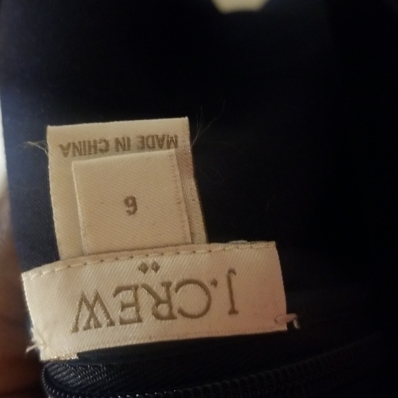 J Crew Scalloped Dress size 6 navy blue - Picture 8 of 11